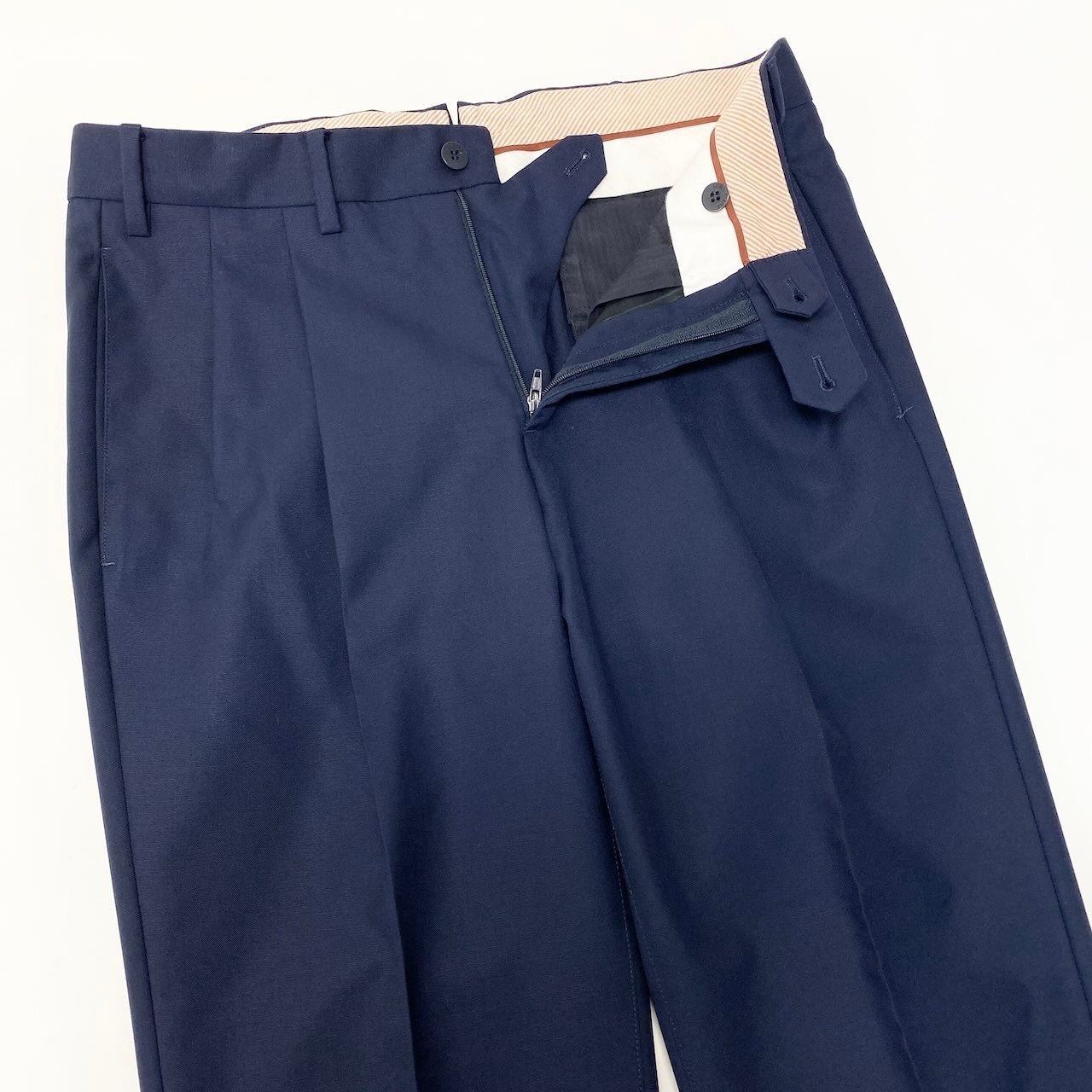 85d9 《美品》 Loro Piana ロロピアーナ シングルスーツ セットアップ サイズ44 ネイビー フォーマル ビジネス 最高級t18r