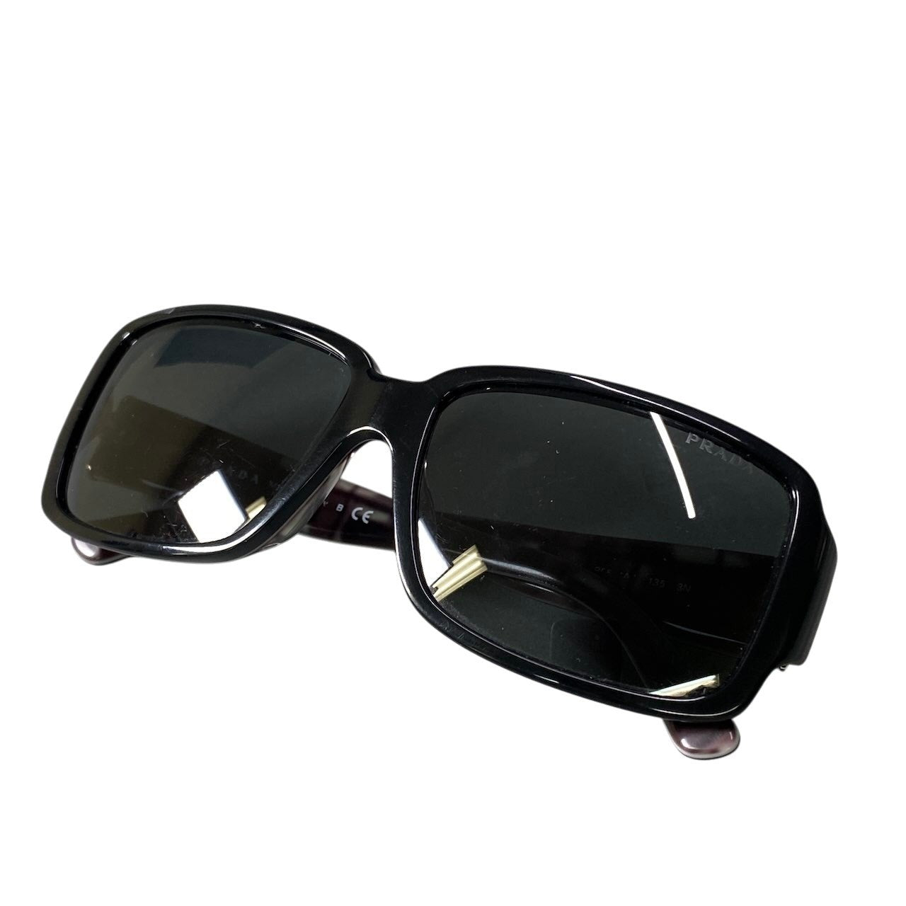 e26 PRADA プラダ サイドアイコン サングラス Side Logo Icon Sunglasses ブラック アイウェア メガネ 眼鏡t18r
