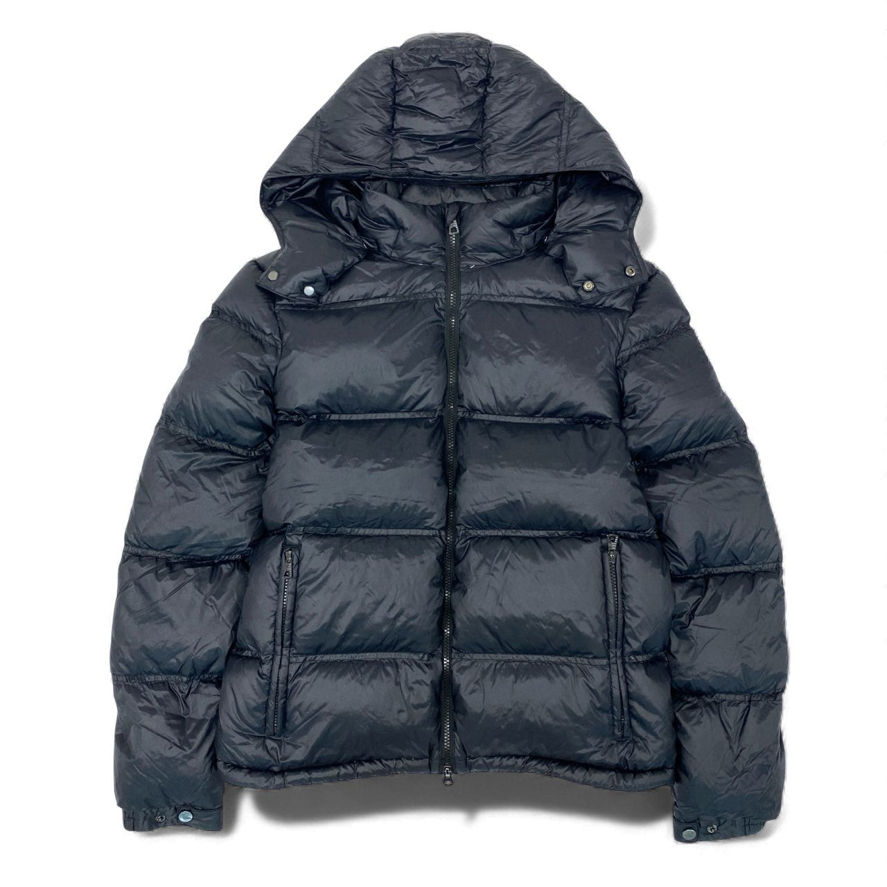 57L8 EMPORIO ARMANI エンポリオアルマーニ ダウンジャケット フード取り外し可 アウター ダブルジップ メンズ 紳士服 6YPB25 PNE2Z M ブラックu02t