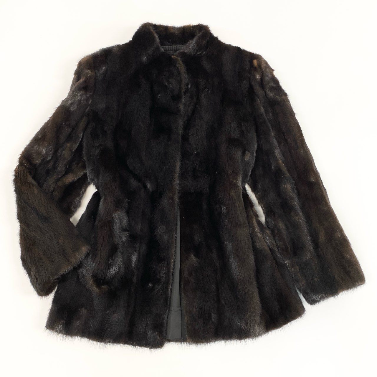 Amazon.co.jp: OS FUR MINK ミンク 逆毛 本毛皮ショートコート
