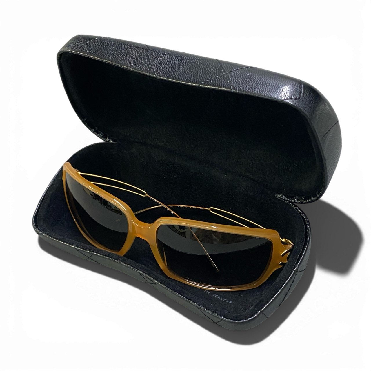 b15 CHANEL シャネル ココマーク サングラス アイウェア 5037 63□16 ベージュ系 レディースta1