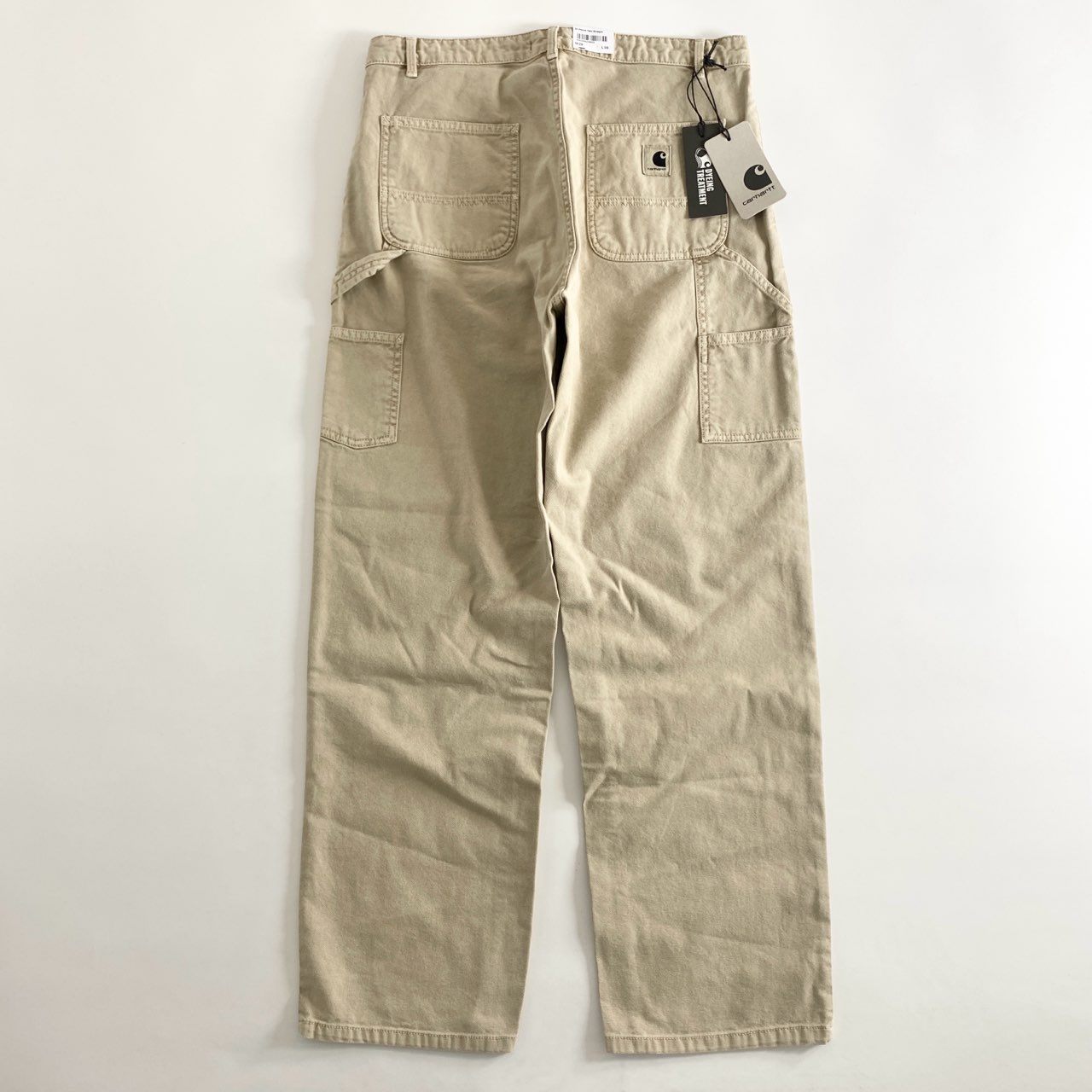 67e12 《未使用保管品》 タグ付 Carhartt WIP カーハート ダブルアイピ― Plerce Pant Straight ウィメンズ ピアス パンツ ストレート ペインターパンツ ワーク ボトムス I030289 w29 ベージュ コットン