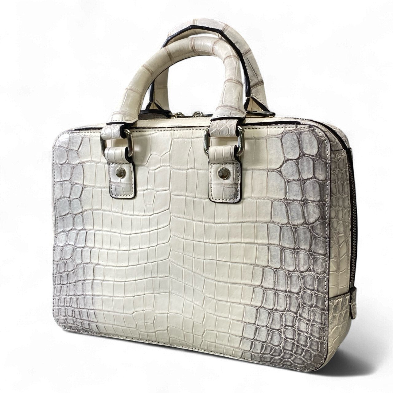 ak18 池田工芸 IKEDA Kohgei 裏メニュー ブリーフケース 本革 ヒマラヤクロコ クロコダイルレザー  メンズ 男性用 鞄k02i