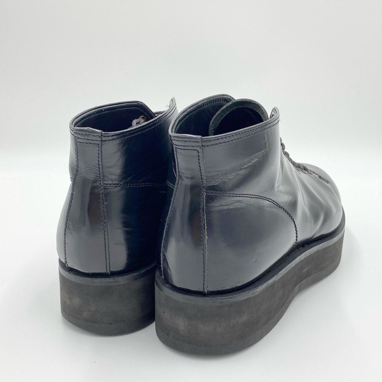 1i4 Yohji Yamamoto POUR HOMME ヨウジヤマモト プールオム モンキーブーツ ショートブーツ 革靴 レザーシューズ M ブラック レザー メンズ 紳士靴u02t
