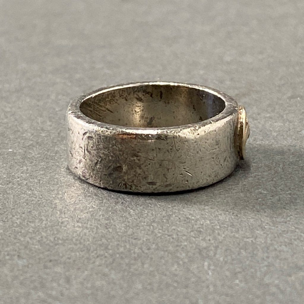 9d12 10K × SILVER 平打ち イーグル リング 16号 シルバー SV アクセサリー ジュエリー EAGLE RING