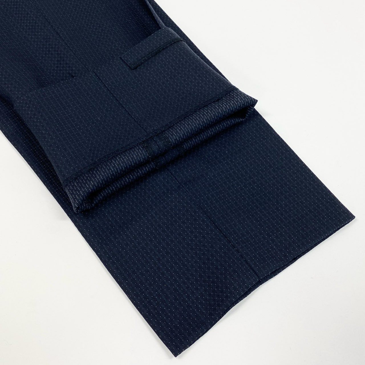 66a14【美品】 Paul Smith ポールスミス セットアップスーツ シングルスーツ 総柄 2B ウール混 日本製 メンズ 紳士服 M2 ネイビーo07t