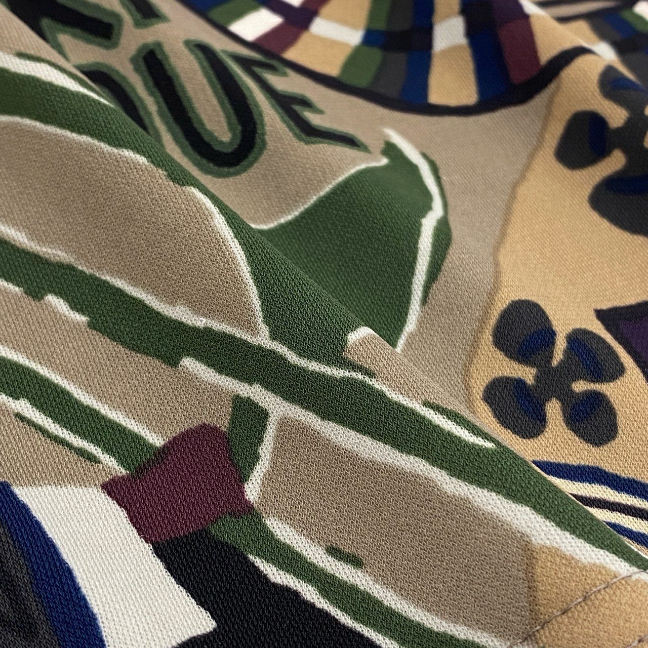 2k19 TOKUKO 1er VOL トクコプルミエヴォル ノースリーブワンピース ロングワンピース 総柄プリント 伸縮ストレッチ 9 カーキ系 レディースu02t