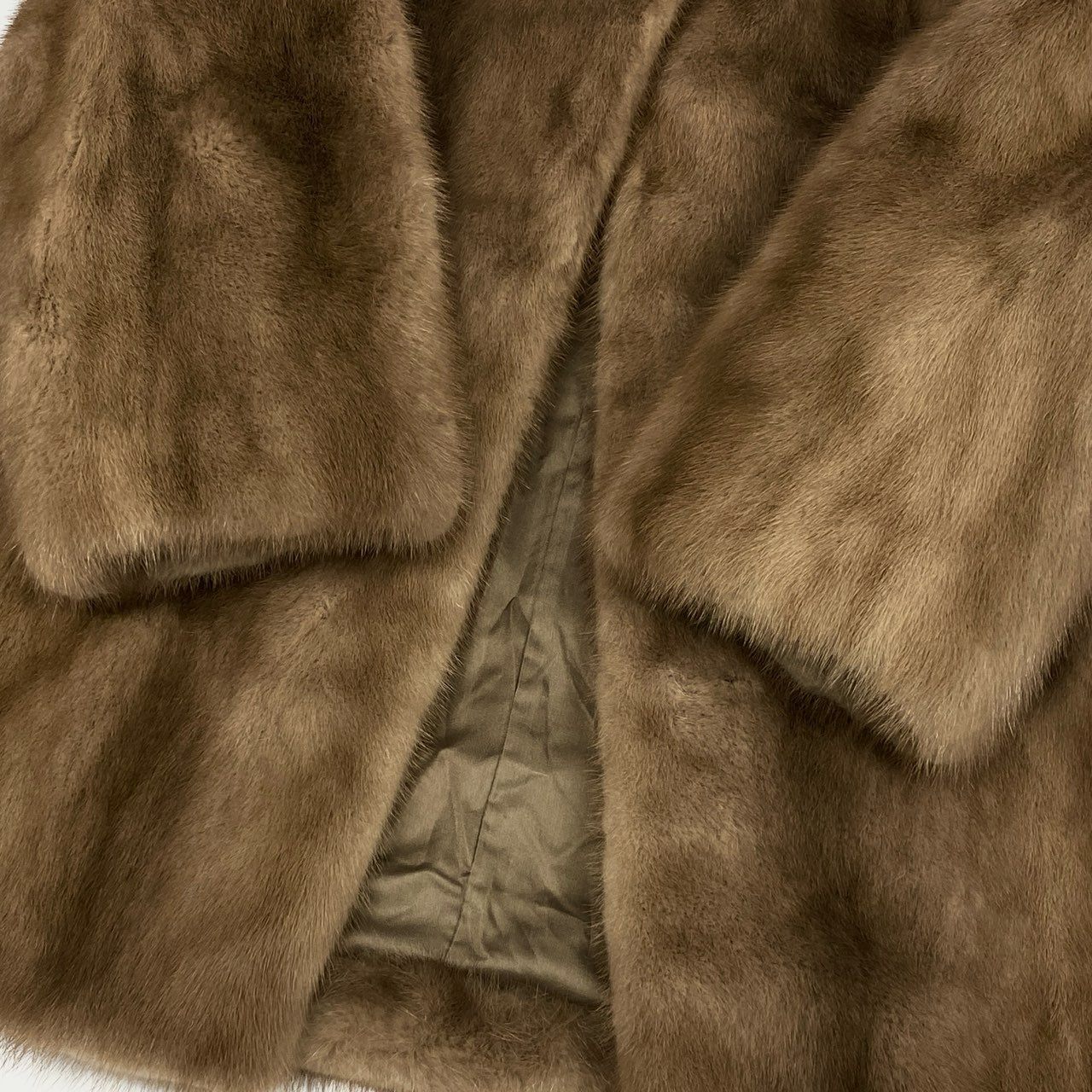 27L1 palody パステルミンク ミンクコート 毛皮コート サイズ13号 ライトブラウン レディース MINK FURk02i