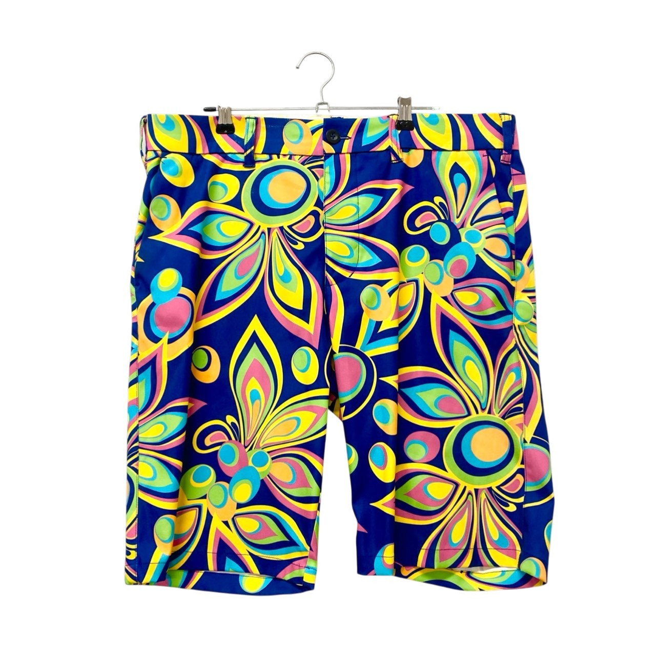 74c13 《極美品》 LOUD MOUTH ラウドマウス 半袖ポロシャツ ハーフパンツ 吸水速乾素材 XXL / LL マルチカラー ポリエステル ゴルフウェアu02t