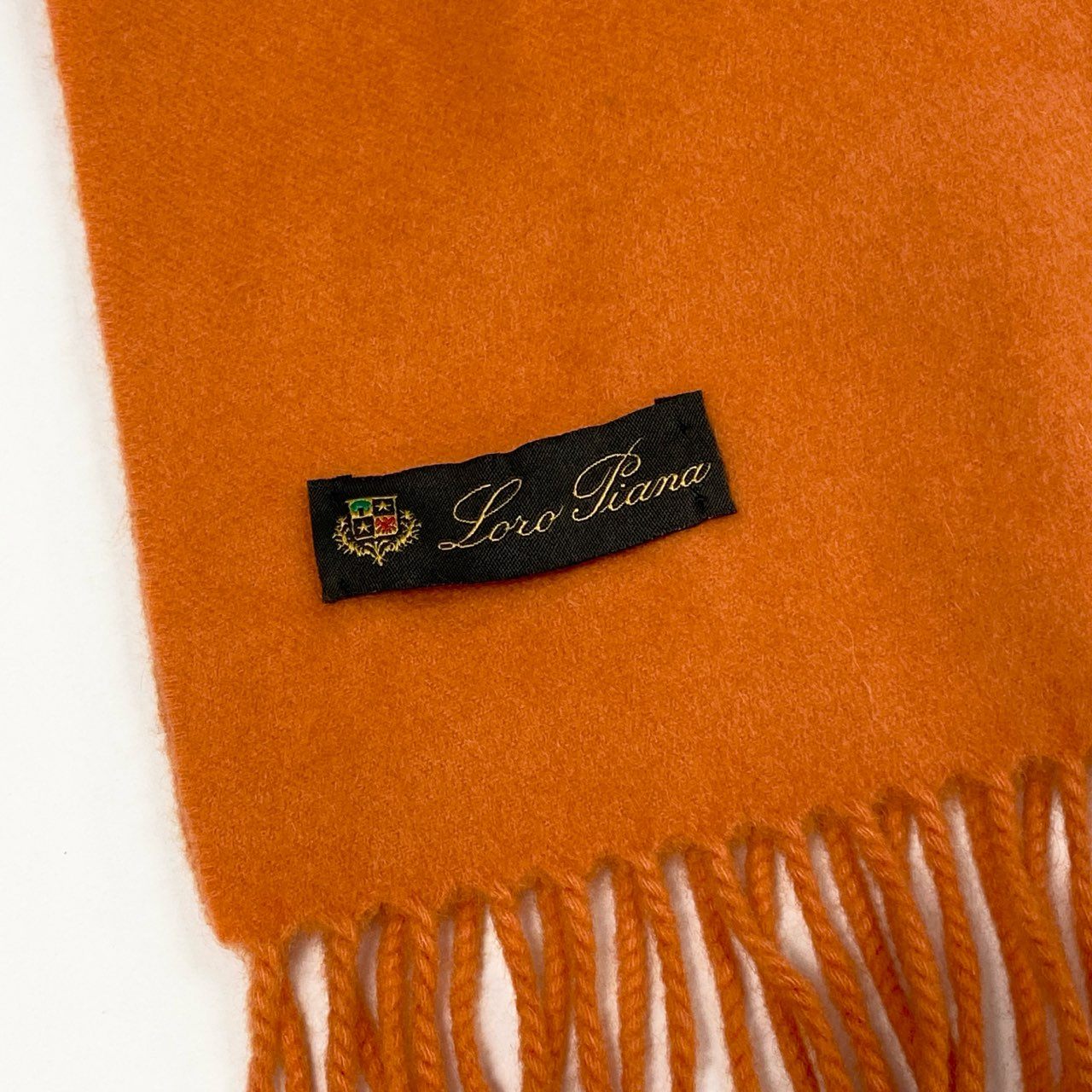 l15 Loro Piana ロロピアーナ カシミヤ100 フリンジマフラー 総