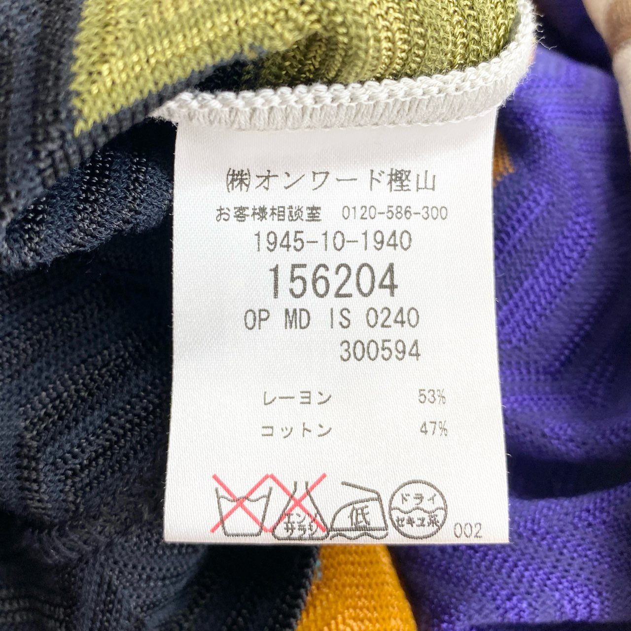 17f14 【極美品】イタリア製 MISSONI ミッソーニ ニットワンピース 半袖ワンピース サマーニット サイズ44 マルチカラー レディース 女性用