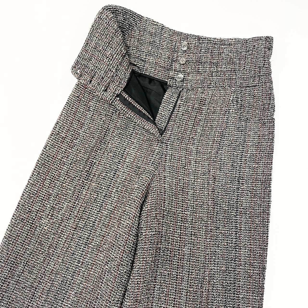 C CHANEL シャネル 2003SS ツイードセットアップ テーラードジャケット ボトムパンツ  P21050V12428 40サイズ マルチカラー レディース 女性用nu1