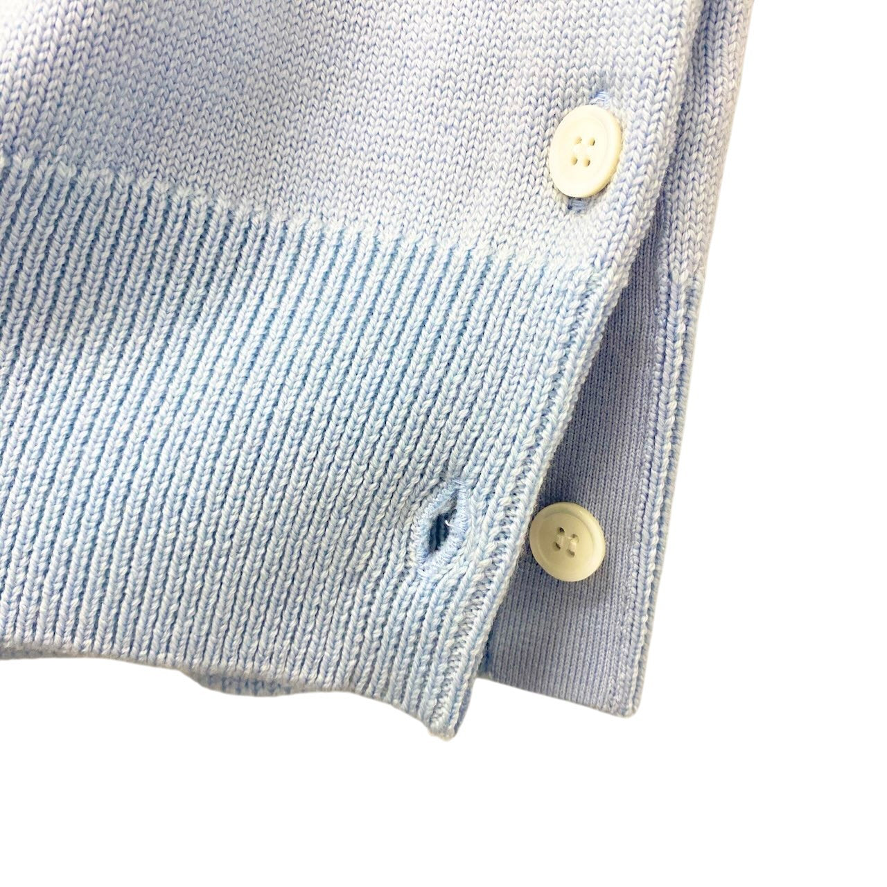 78c31 《未使用品》 NKNIT ンニット 25AW Slit Knit Vest スリットニットベスト サイズ1 サックス タグ付t18r