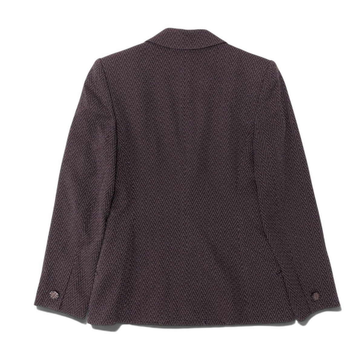 91h3 【美品】GIVENCHY ジバンシー テーラードジャケット ヘリンボーン柄 アウター 36サイズ ブラウン レディース 女性用u02t