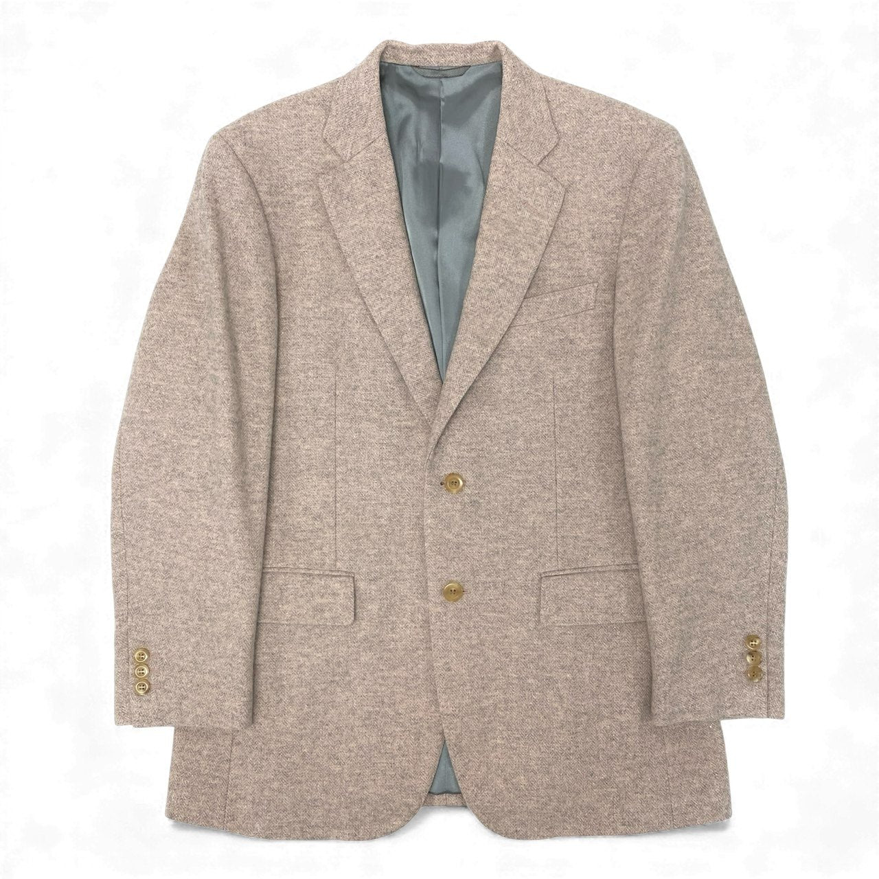 66l1 mila schon ミラショーン テーラードジャケット シングル 2B ヘリンボーン メンズ 紳士服 96 AB5 ピンク グレー ウール カシミヤ シルクu02t