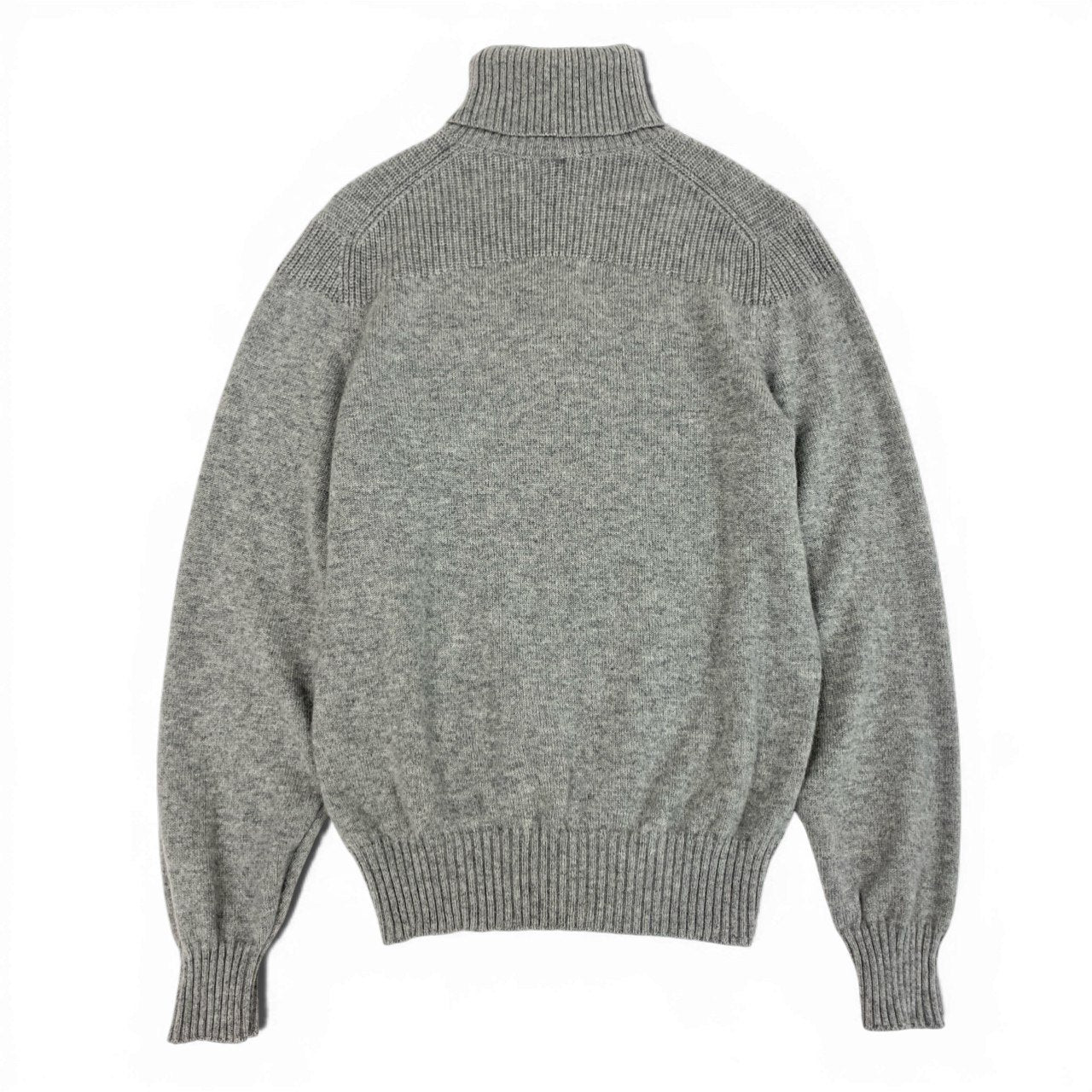 68b27 《美品》 BRUNELLO CUCINELLI ブルネロクチネリ カシミヤ100 ニット セーター タートルネック 44 グレー カシミア レディースu02t