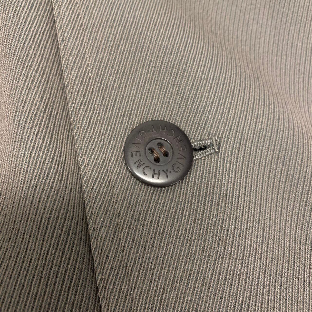 28c11 GIVENCHY ジバンシー トレンチコート コットンウールチェスターコート ロングコート アウター Lサイズ カーキ メンズ 男性用o07t