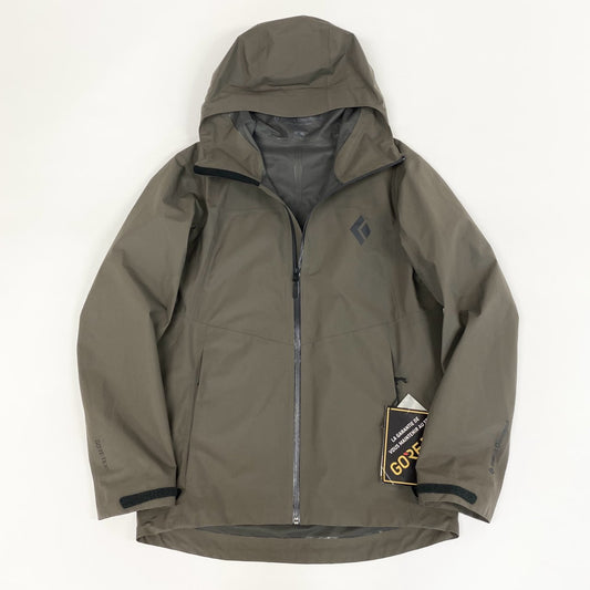 55f5 【未使用】Black Diamond ブラックダイヤモンド GORE-TEX ゴアテックス リキッドポイントシェル レインパーカ サイズM カーキ メンズ 男性用