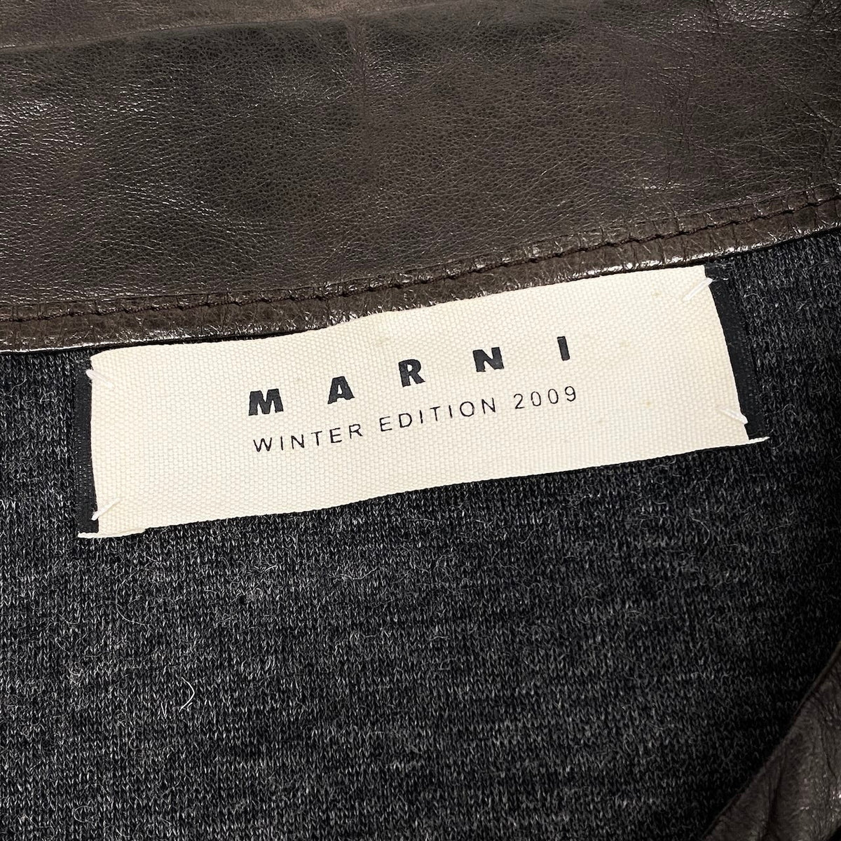 Ei20 MARNI マルニ 2009年 レザーコート ロングコート アウター 38 ブラウン 羊革 アーカイブu02t