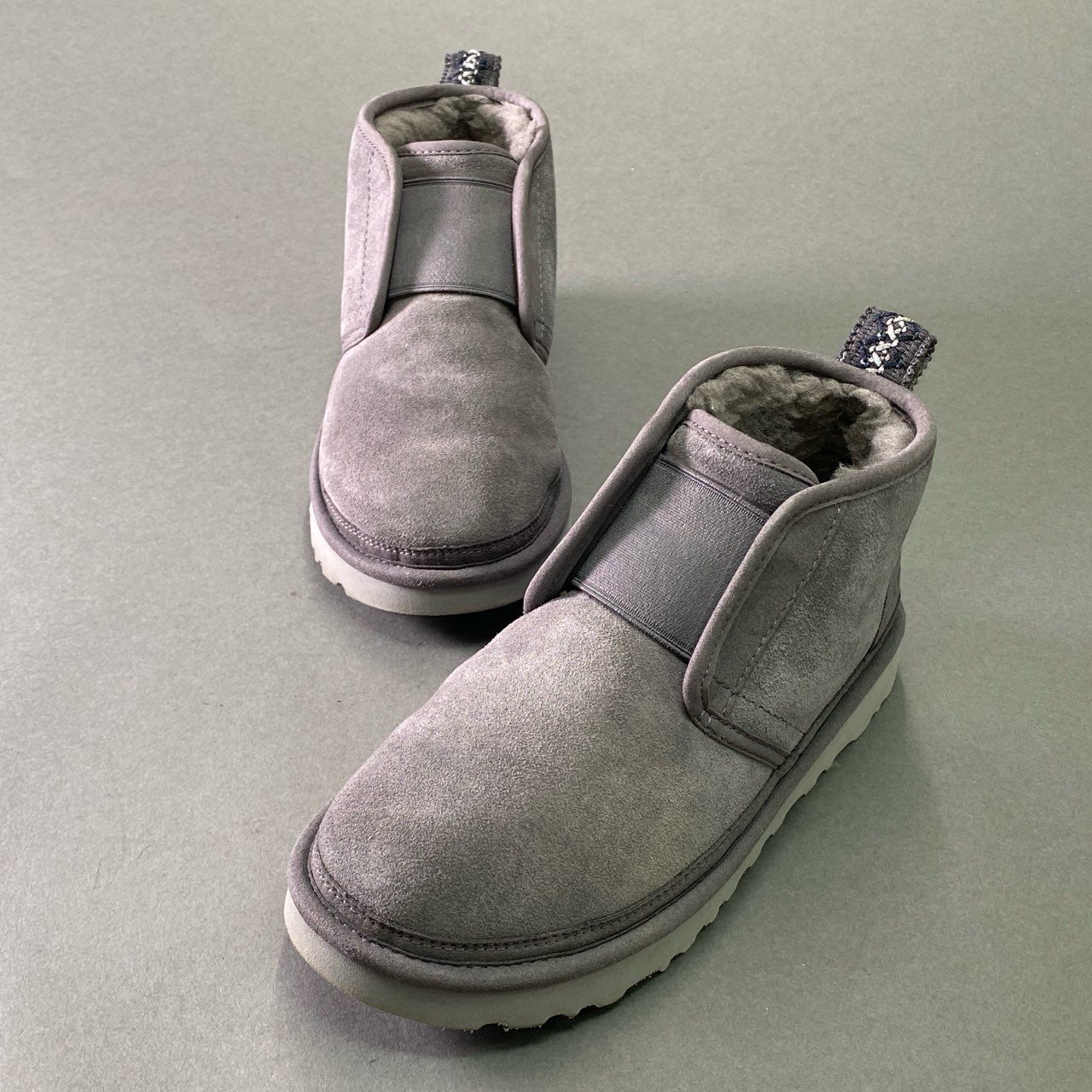5f10 【美品】UGG アグ オーストラリア NEUMEL FLEX ムートンブーツ ショートブーツ サイズ23 グレー レディース 女性用 靴