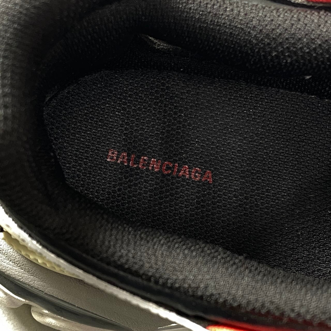 1h20 BALENCIAGA バレンシアガ track2 Trainer スニーカー パネルデザイン  568614 27cm レッド グレー ブラック メンズ 男性用t18r