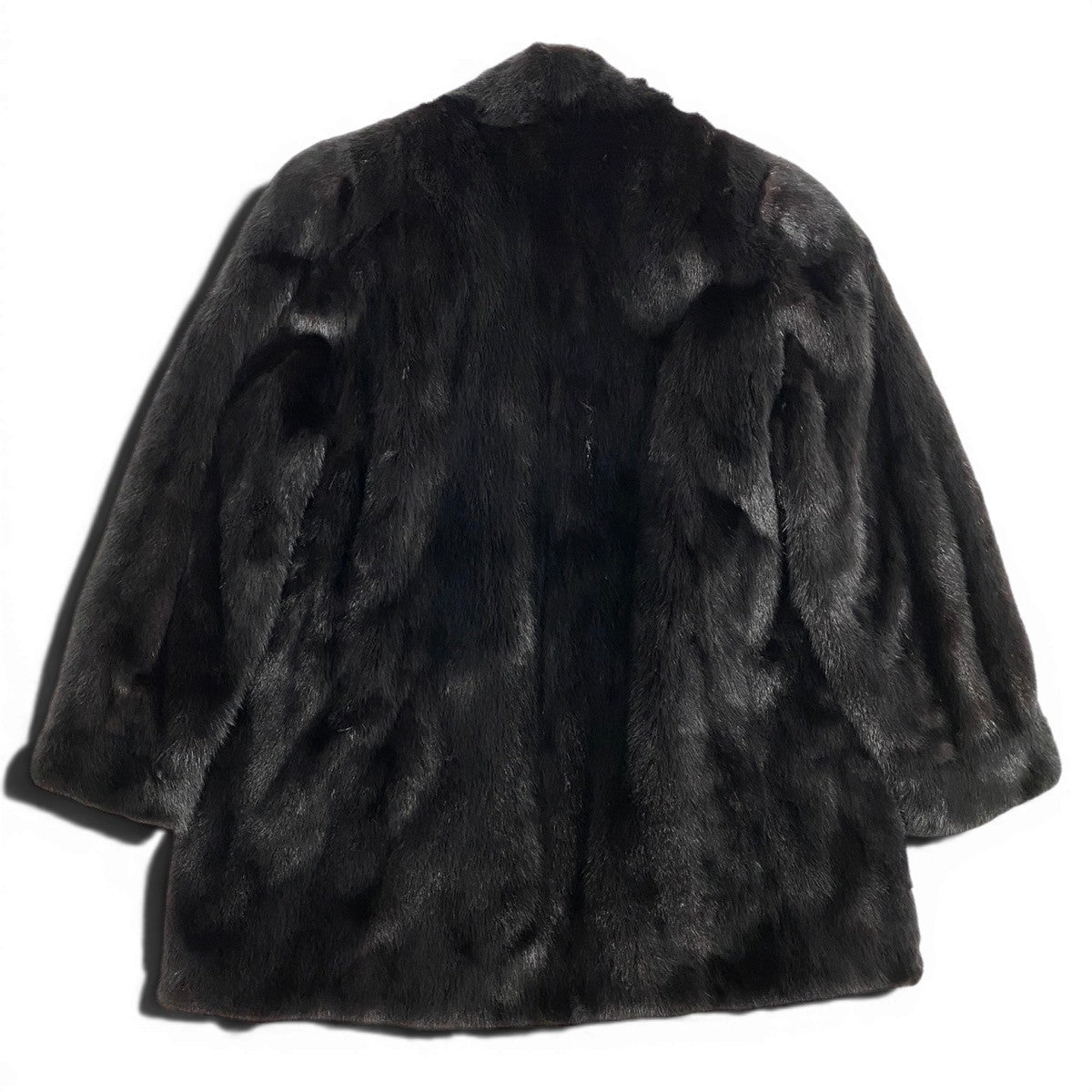 42g8 SAGA MINK ROYAL サガミンク ロイヤル 金サガ ダークミンク ロングコート サイズ11 ブラック 最高級本毛皮 Mink Fur Long Coatt18r