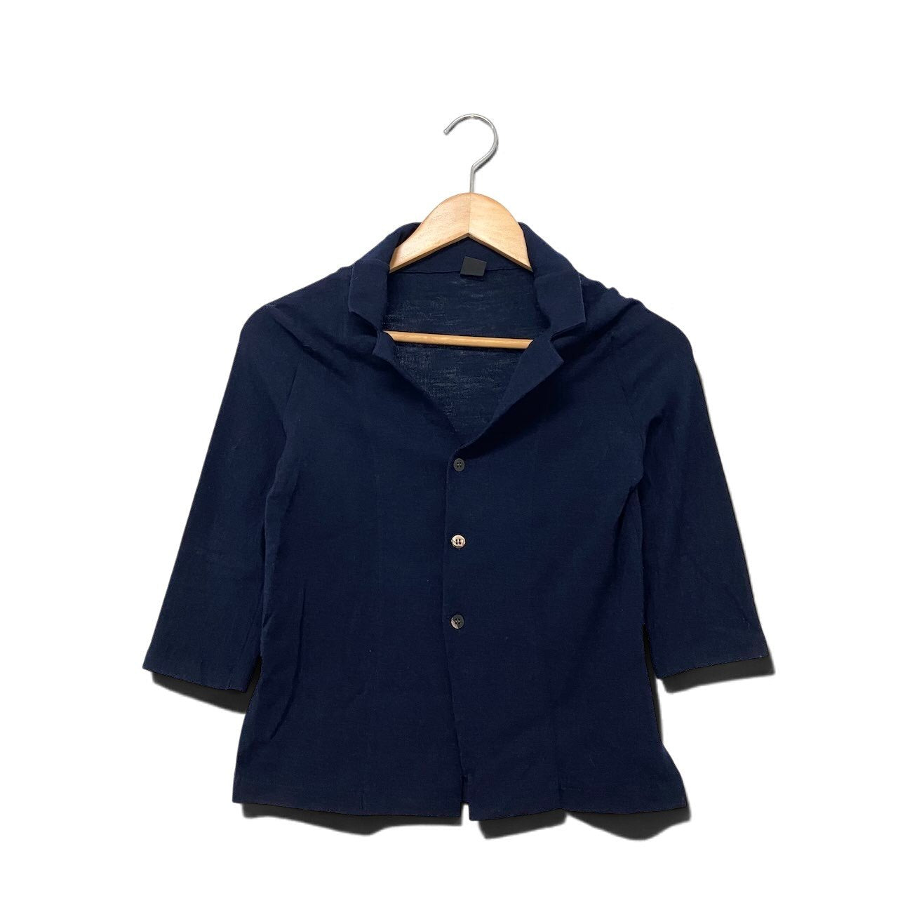 1h16 Y's YOHJI YAMAMOTO ワイズ ヨウジヤマモト ジャケットカーディガン ニットカーディガン トップス 3サイズ ネイビー レディース 女性用u02t