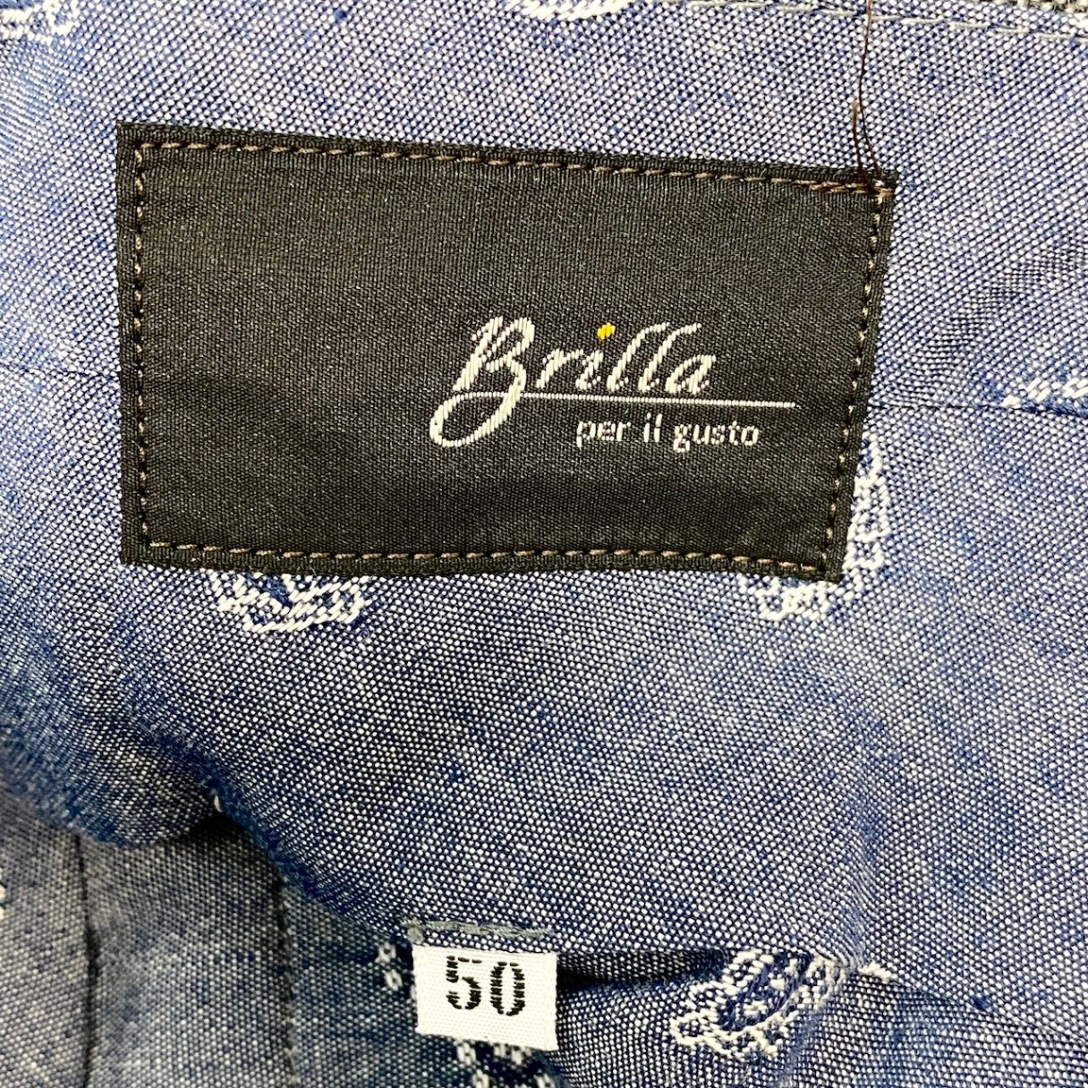 71f16 【未使用タグ付】 Brilla per il gusto ブリッラ ペル イル グスト BEAMS スラックスパンツ ボトムス サイズ50 グレー メンズ 紳士服u02t