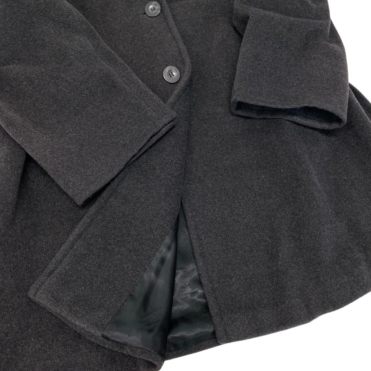 11g15 MaxMara マックスマーラ チェスターコート Aライン ウールコート サイズ38 ダークグレー レディース 女性用u02t