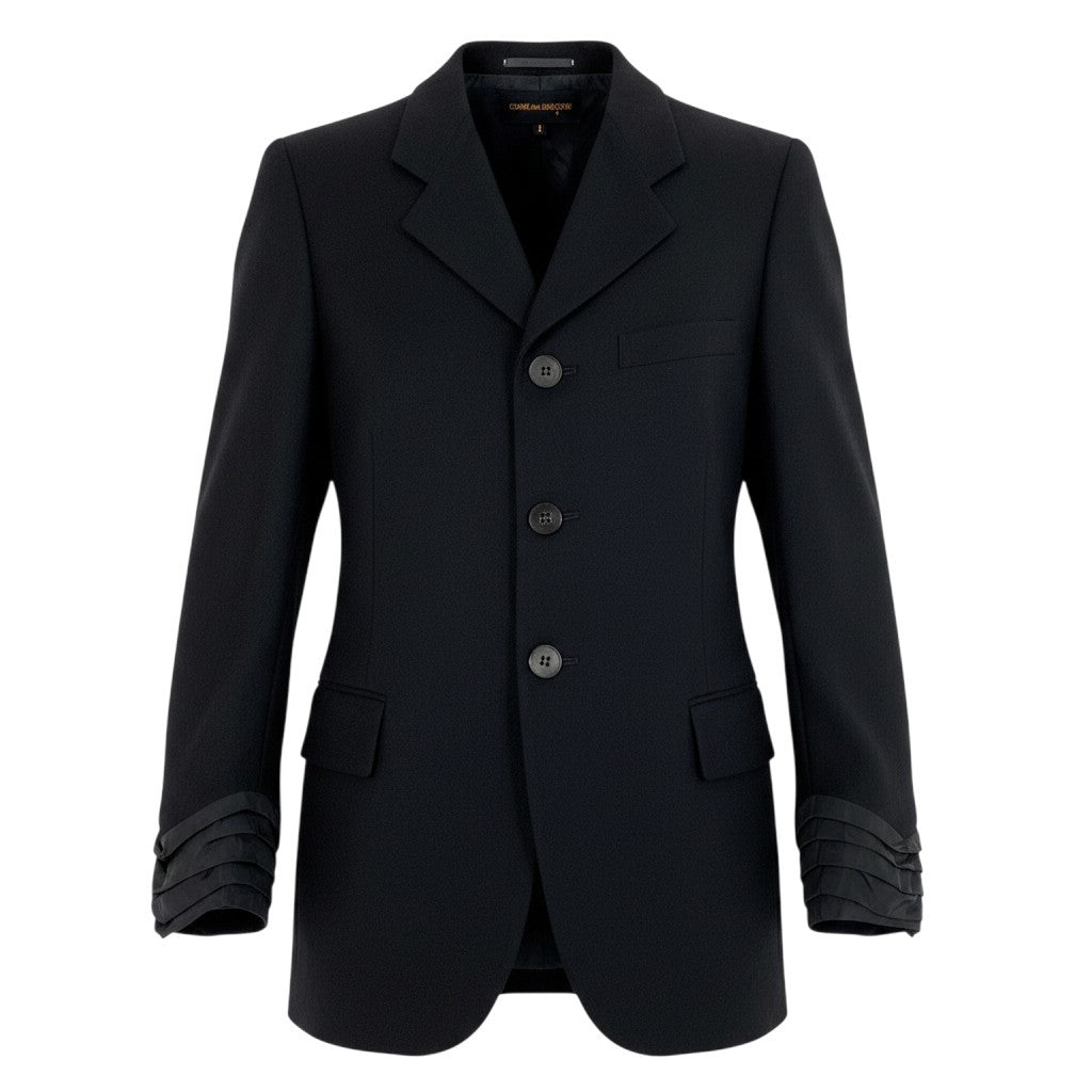 Mg3 COMME des GARCONS コムデギャルソン カフスドレープ テーラードジャケット Draped Cuff Tailored Blazer サイズM ブラックt18r