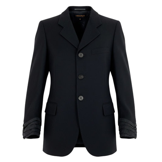Mg3 COMME des GARCONS コムデギャルソン カフスドレープ テーラードジャケット Draped Cuff Tailored Blazer サイズM ブラックt18r