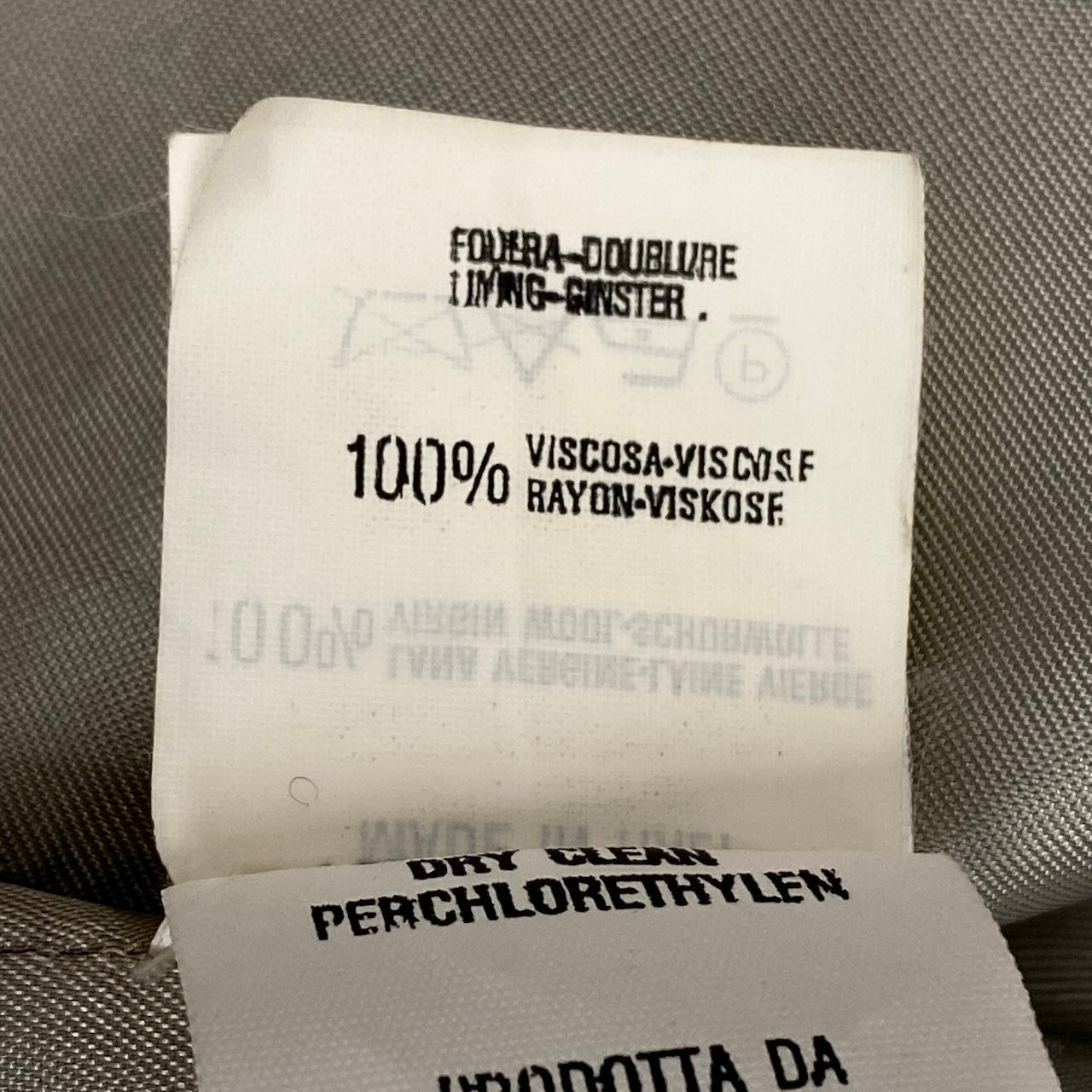 e11 EMPORIO ARMANI  ウールテーラードジャケット チェック柄 イタリア製 38サイズ グレー ウール100％ メンズ 男性用k02i