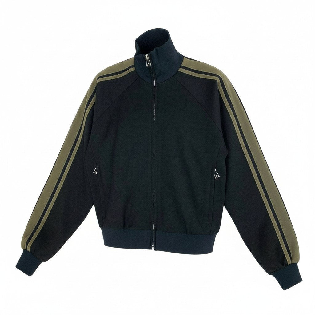 75a19 【新品タグ付き】BOTTAGA VENETA ボッテガ ヴェネタ ジャージジャケット ブルゾン サイズS ブラック メンズk02i