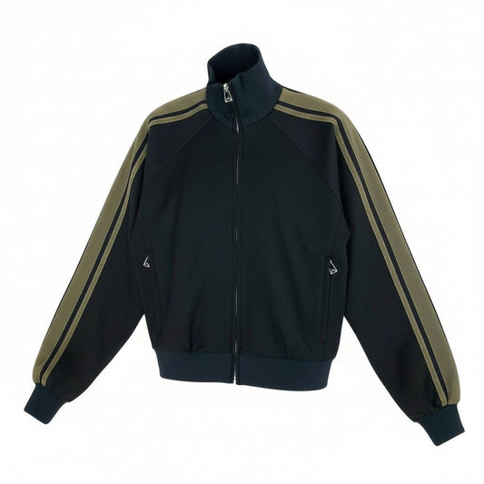 Aa19 【新品タグ付き】BOTTEGA VENETA ボッテガ ヴェネタ ジャージジャケット ブルゾン サイズS ブラック メンズk02i