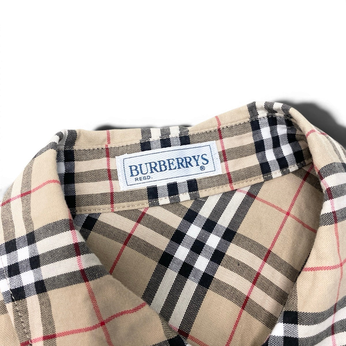 If15 BURBERRYS バーバリーズ ノースリーブシャツワンピース ドレス ノバチェック 160A ベージュ コットン レディースo07t