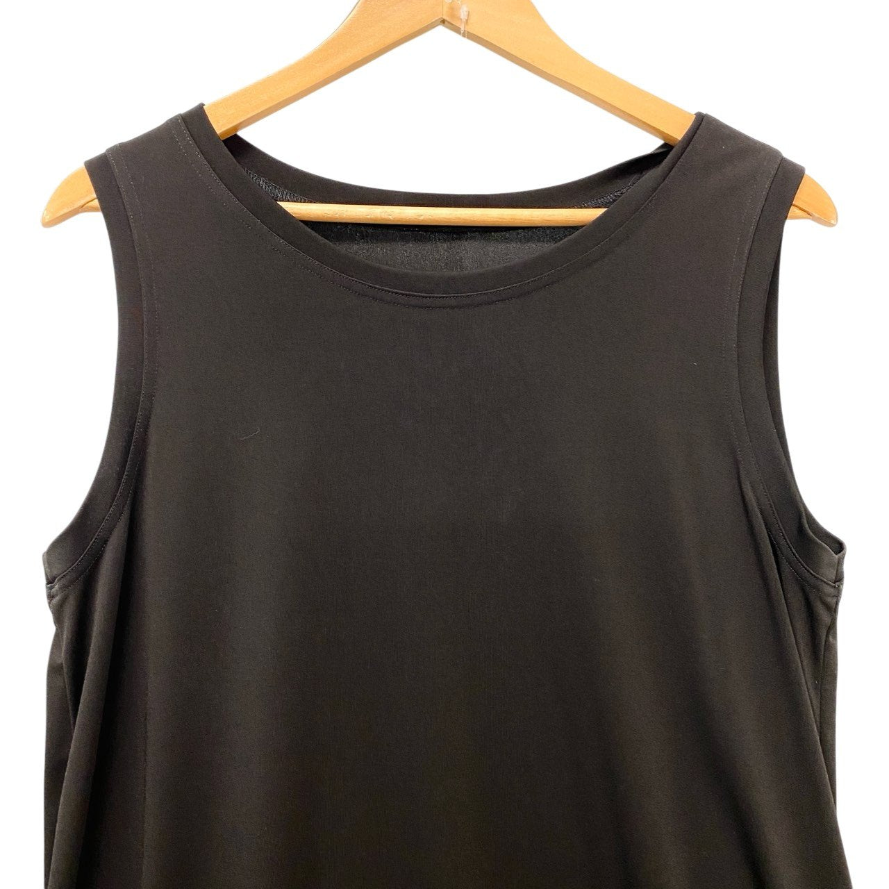 87c6 TOKUKO 1er VOL トクコプルミエヴォル ノースリーブワンピース 膝丈 裾プリーツ レディース 女性服 日本製 サイズ9 ブラックu02t