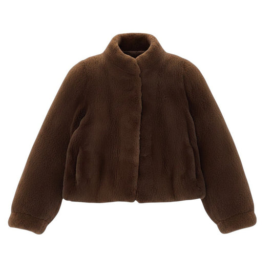 Ed20 SAGA FOX サガフォックス フォックスファージャケット 毛皮ジャケットコート Fサイズ ブラウン 毛皮 レディース 女性用nu1