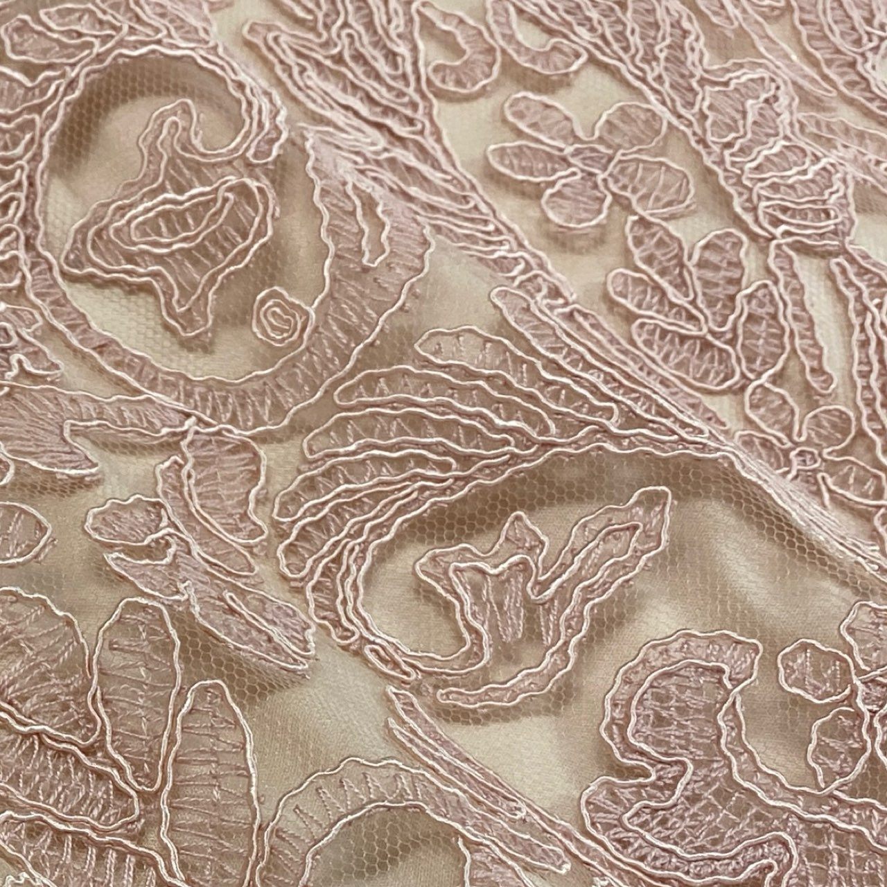 12i26 《美品》 TADASHI SHOJI タダシショージ 定番 コードレース 七分袖ワンピース ドレスワンピース ひざ丈 ALX1812MXJ サイズ2 ピンク レディース 定価118,000円u02t