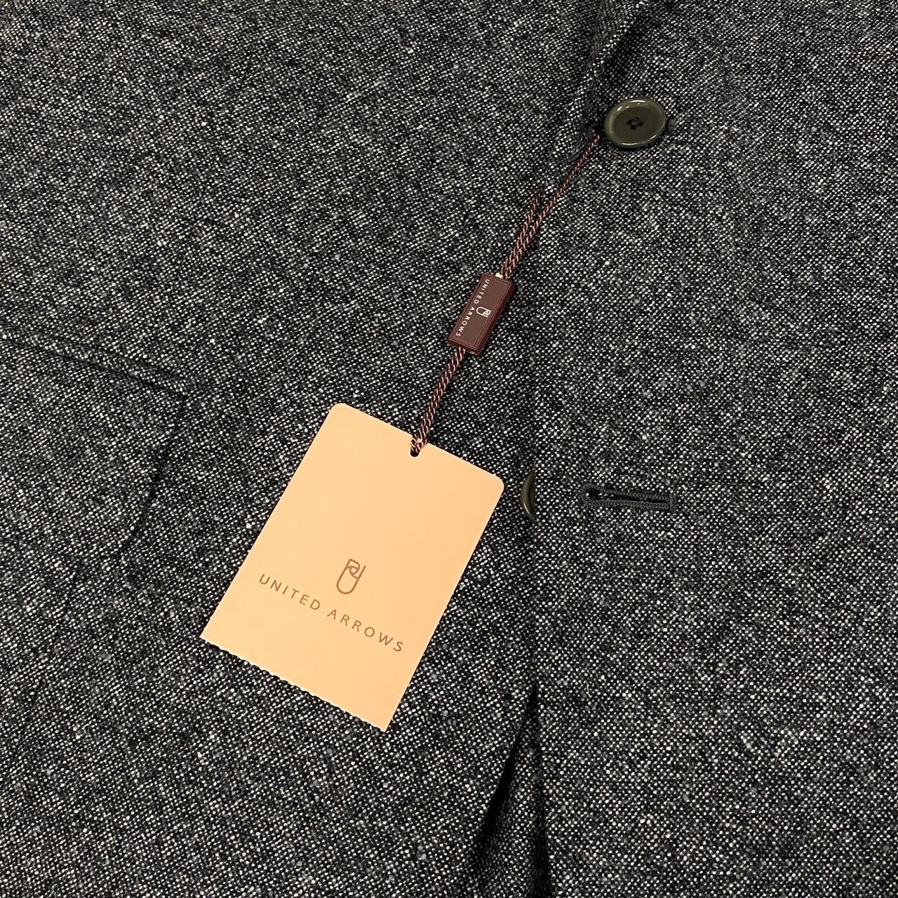 4a4 【タグ付き】SOVEREIGN ソブリン ユナイテッドアローズ DORMEUIL スーツセットアップ ツイード テーラードジャケット スラックス 52サイズ グレー系 ウール100％ メンズ 男性用u02t