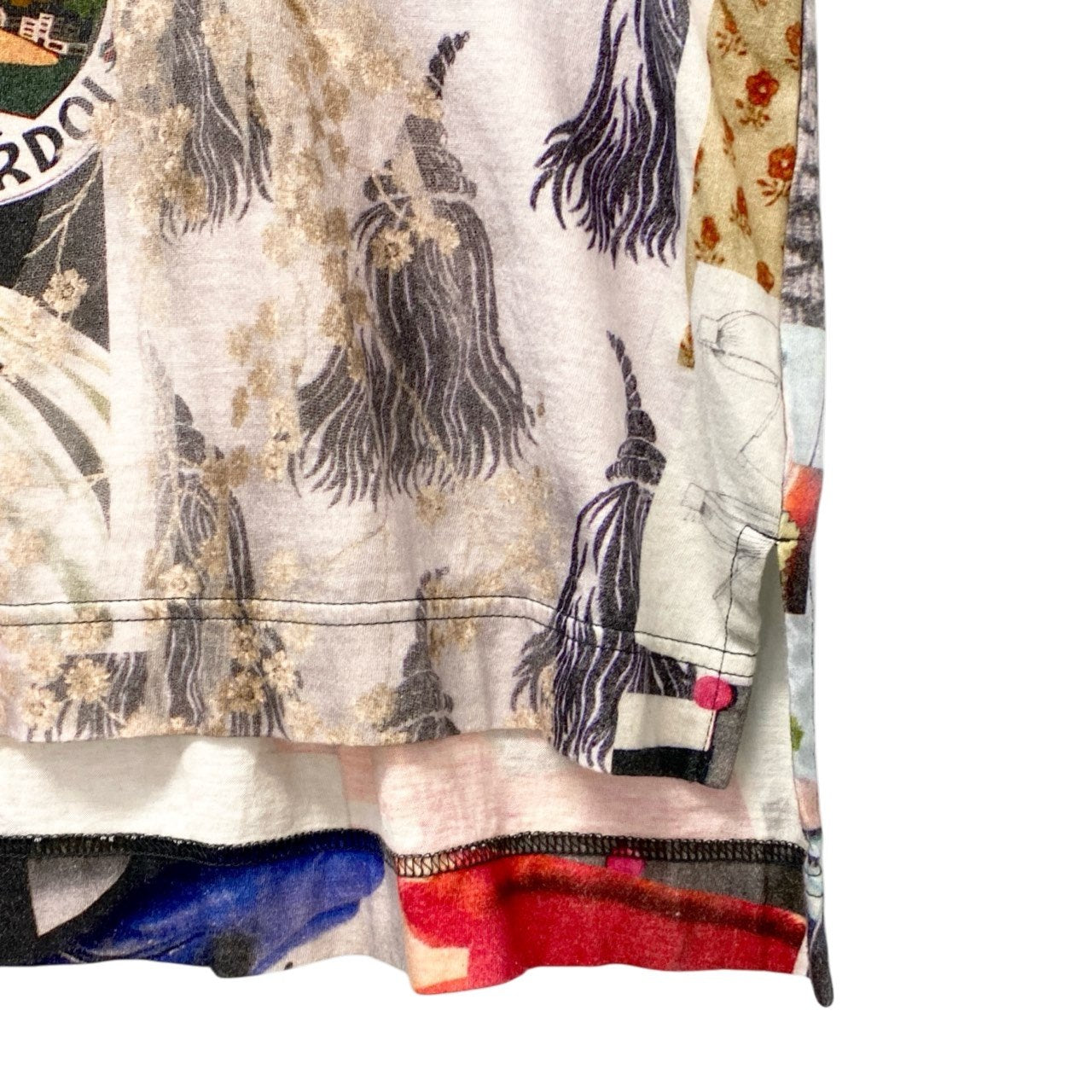 78b26 Vivienne Westwood ヴィヴィアンウエストウッド ムードボード半袖Tシャツ コットンTシャツ 総柄プリント 1612-331022 Mサイズ マルチカラー コットン100％ レディース 女性用u02t