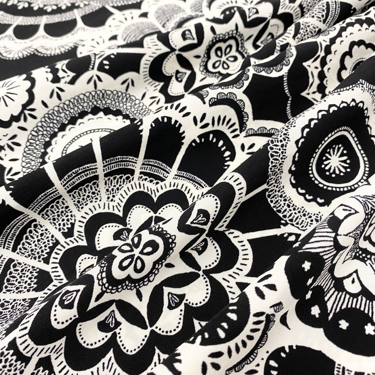 59k1《未使用品》タグ付 TOKUKO 1er Vol トクコプルミエヴォル 日本製 花柄プリント ワンピース ドレス レース 9 Mサイズ ブラック トリアセテート レディースo07t