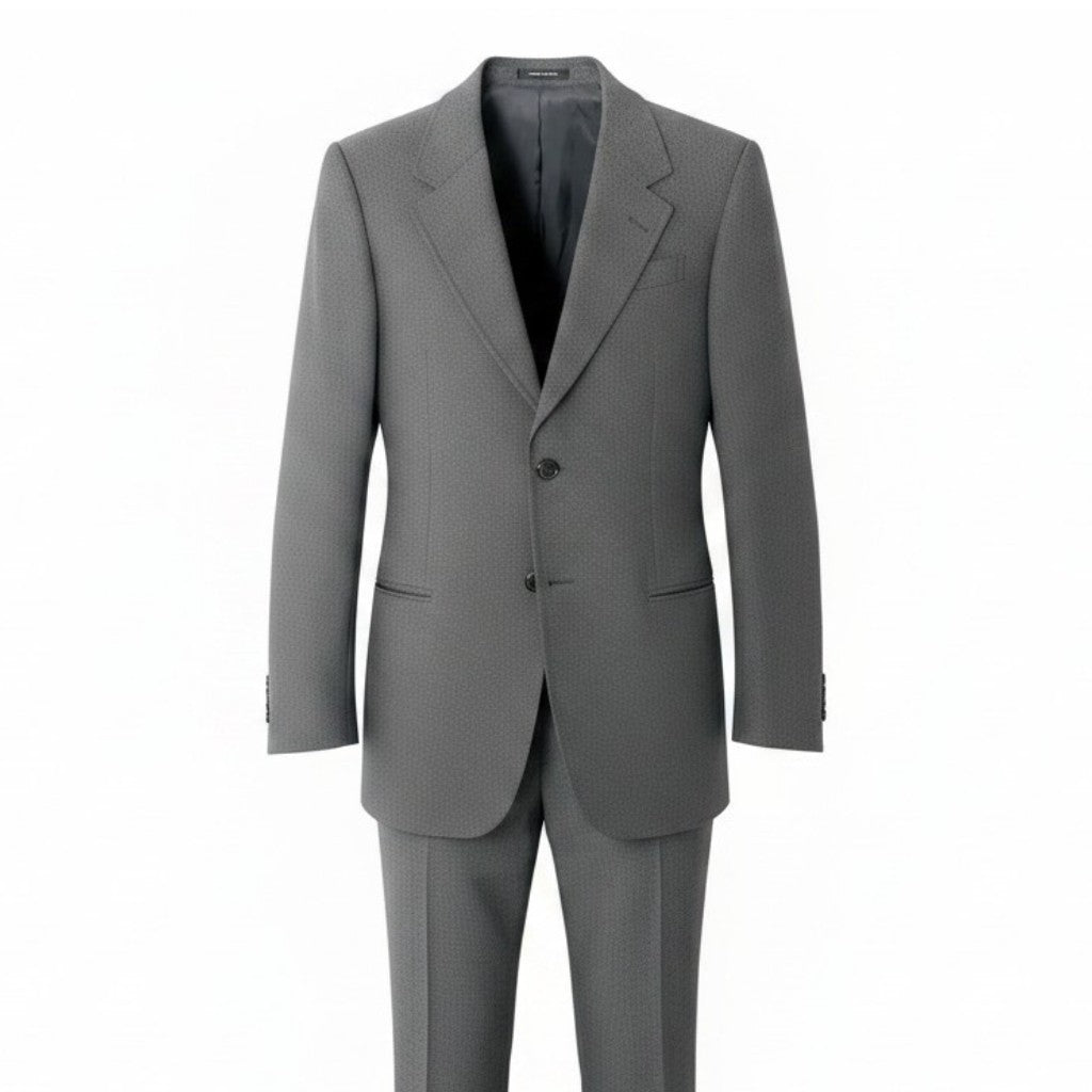 23e11 EMPORIO ARMANI エンポリオアルマーニ セットアップ シングルスーツ 2B ビジネス サイズ50 グレー メンズ 紳士服u02t