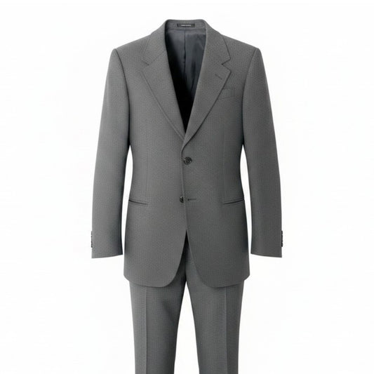 23e11 EMPORIO ARMANI エンポリオアルマーニ セットアップ シングルスーツ 2B ビジネス サイズ50 グレー メンズ 紳士服u02t