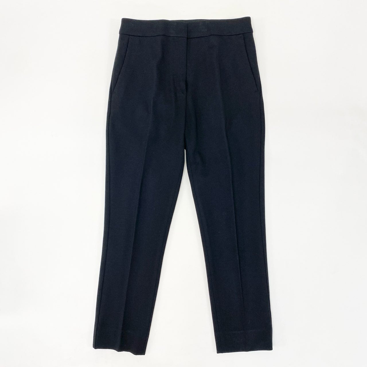 23i17 Max Mara マックスマーラ スラックスパンツ テーパードパンツ ボトムス ハイストレッチ 38 ブラック レディースu02t