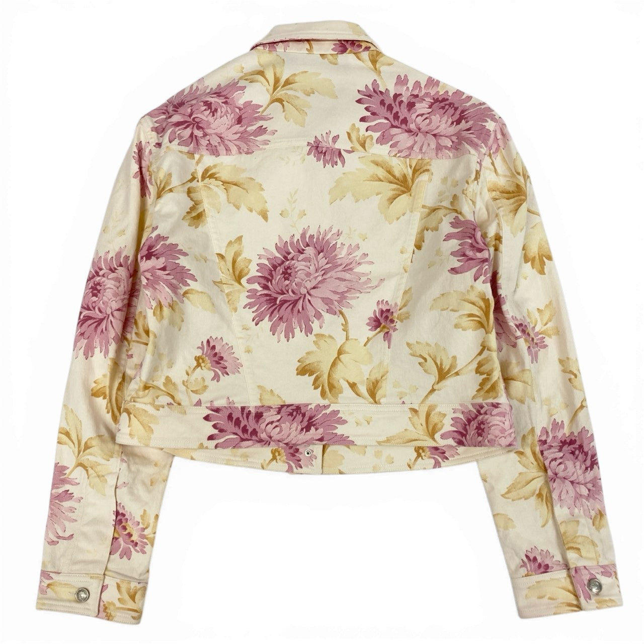 Ib19 Christian Dior クリスチャンディオール ヴィンテージ ガリアーノ期 フラワーデニムジャケット クロップドジャケット サイズ36 マルチカラー レディース 女性用 トップスta1