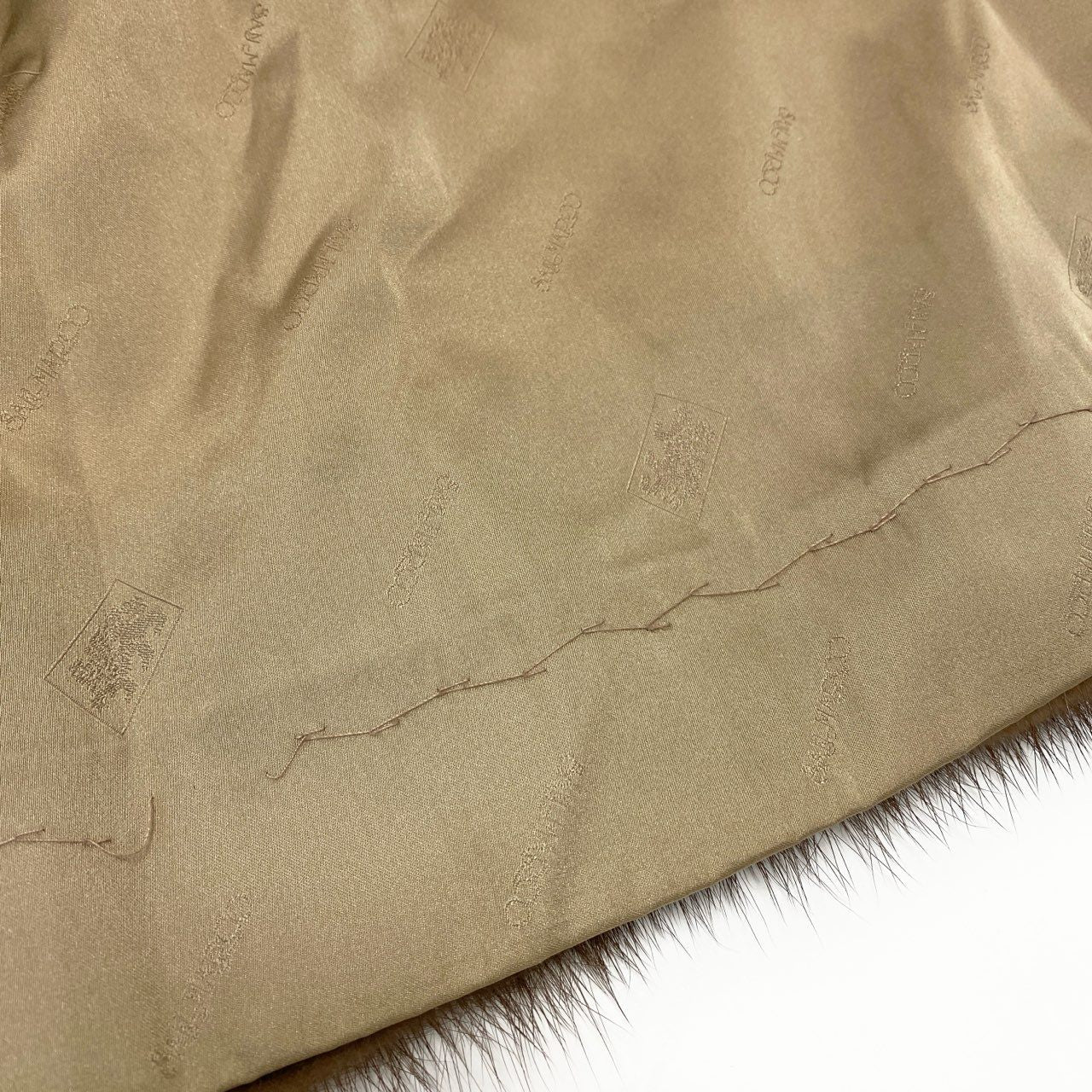 39k1《美品》 SAN MARCO サンマルコ パステルミンク ファーコート 11 ライトブラウン 本毛皮 MINK FUR COATt18r