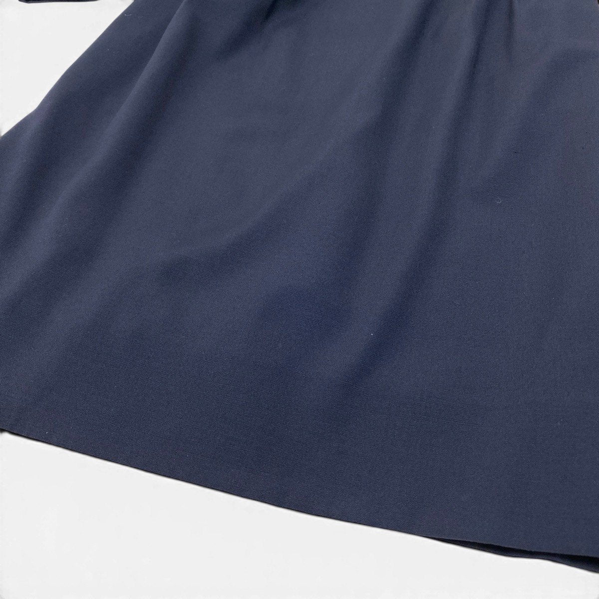 77g14 Christian Dior クリスチャンディオール セットアップ スカートスーツ ノーカラージャケット タイトスカート サイズ9 ネイビー レディースu02t