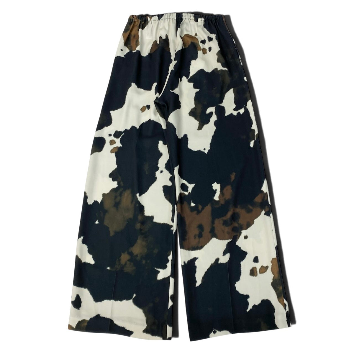 j29 【新品保管品】DRIES VAN NOTEN カウプリント ワイドイージーパンツ ボトムス  34サイズ マルチカラー ポリエステル100％ レディース 女性用u02t