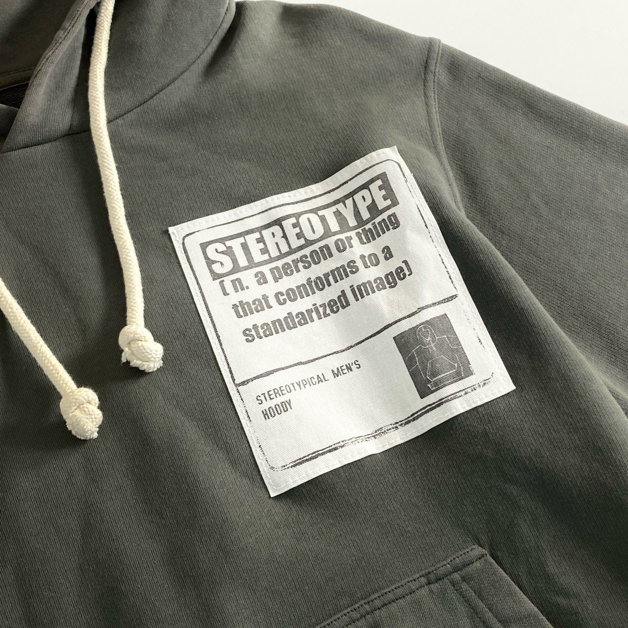 58e11 Maison Margiela メゾンマルジェラ STEREOTYPE プルオーバー フーディ パーカーS30GU0068 46 グリーン コットン トルコ製