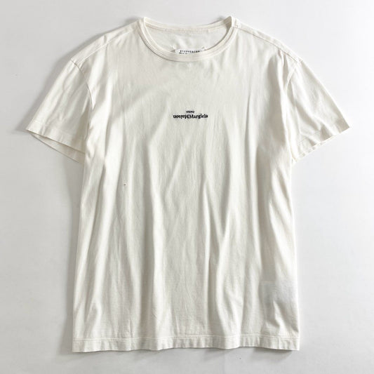 13e22 Maison Margiela メゾンマルジェラ リバースロゴTシャツ クルーネック ショートスリーブ カットソー  S30GC0701 50 ホワイト コットン